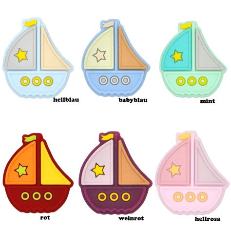 Raheli1 Perlen und mehr Segelboot Silikon Perlen Anhänger usw