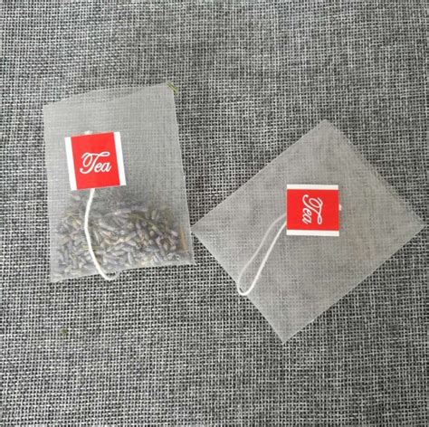 E1001 1 6 8cm High Quality Heat Seal Nylon Triangle Empty Tea Bags