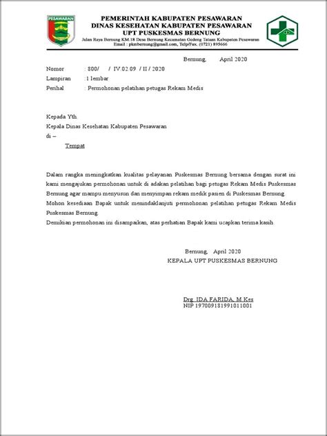 Contoh Surat Menindaklanjuti Permohonan Surat Permohonan Desain