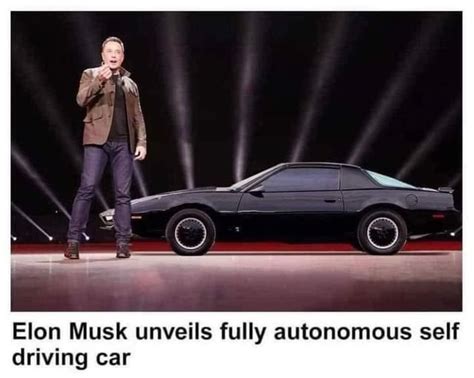 Elon Musk Unveils Fully Autonomous Self Driving Car Funny