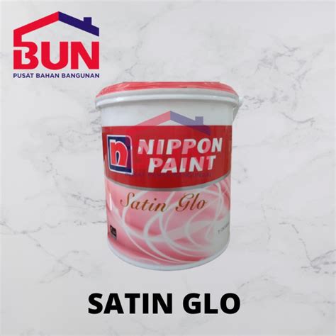 Jual NIPPON PAINT SATIN GLO Snow White 2 5L Shopee Indonesia