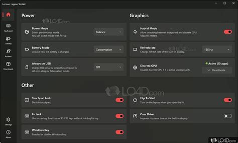 Lenovo Legion Toolkit - Screenshots