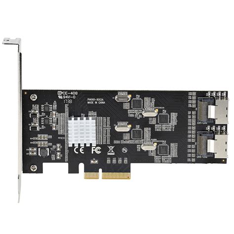 StarTech 8 Port SATA III PCI E Controller Card With 4 Host