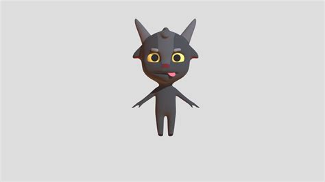 Chibi Goat Character Download Free 3d Model By Shadystuff 1ff400a