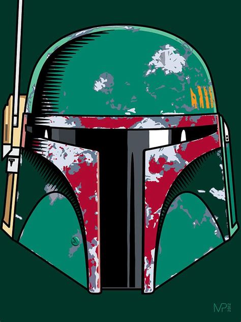 Boba Fett Helmet Art