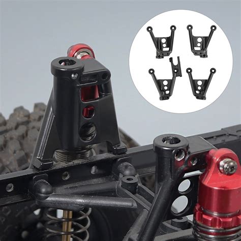 4 Pcs Rc Car Metal Shock Amortecedor Montagem Em Torre Para SCX10 90046