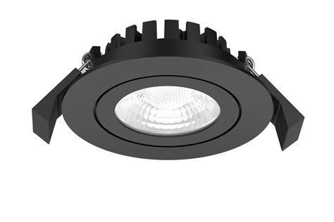 Alasvalo SUNNA 8W Ø80 30mm IP65 CRI 90 musta SuperLED fi