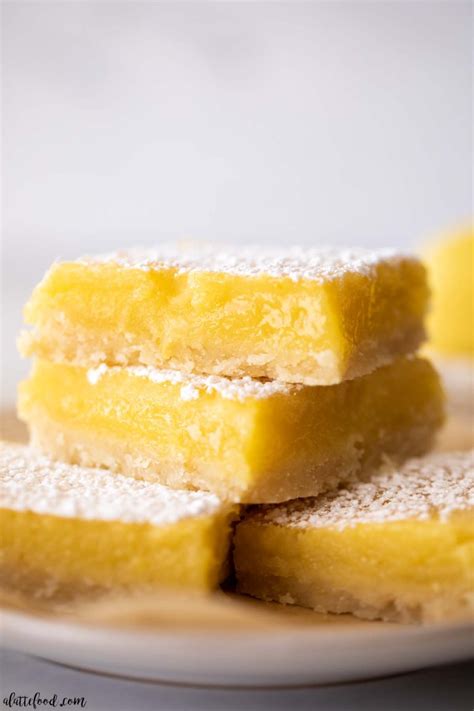 Classic Lemon Bars A Latte Food