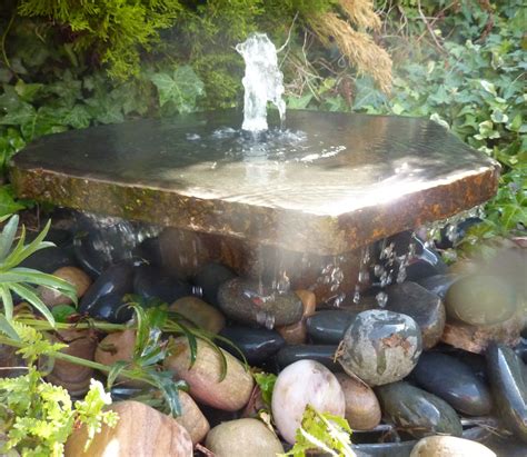 Basalt Slab With Plinth Feature Backyard Water Feature Water