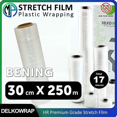 Jual Stretch Film Bening Ukuran 30cm X 250meter Plastik Wrapping