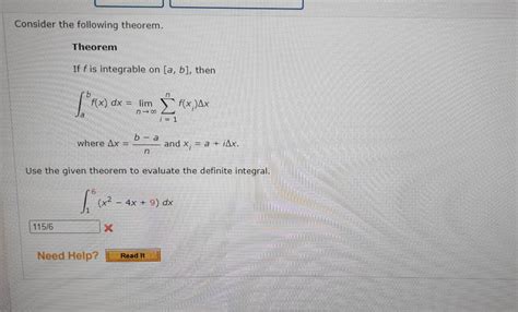 Solved If F Is Integrable On A B Then Chegg