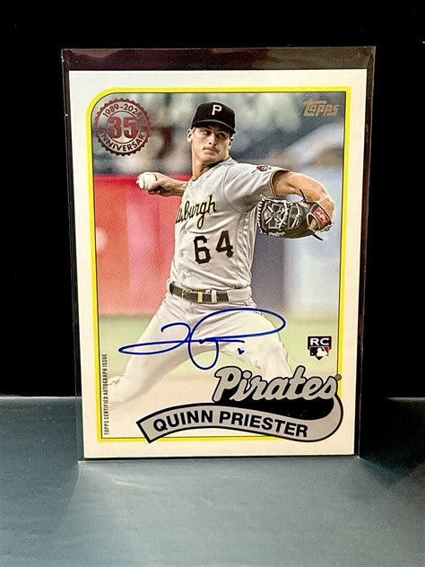 Topps Autograph Rc Quinn Priester Ba Qpr Pittsburgh Pirates