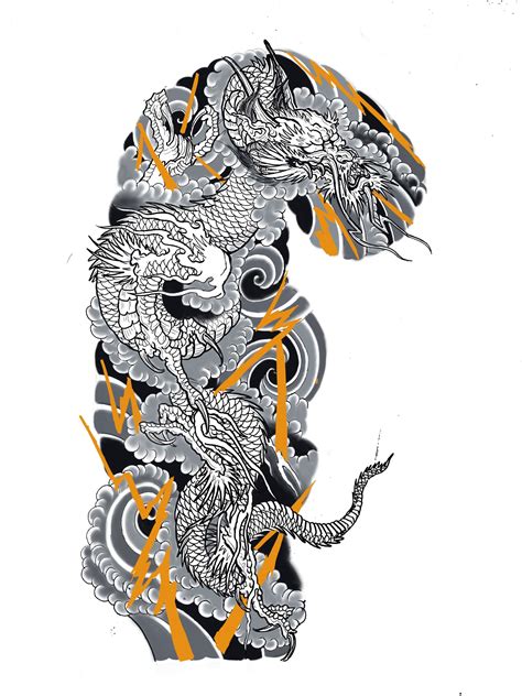 Dragon Tattoo| Tattoo Design| Tattoo Ideas| Dragon Tattoo Rendering ...