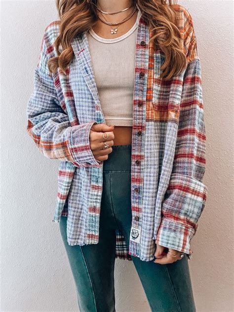 Bdg Ted Patchwork Flannel Shirt Curated On Ltk Patchwork Flannel