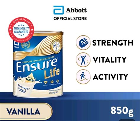 Abbott Ensure Life With Hmb Adult Nutrition Powder Vanilla G Health