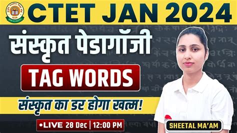 Ctet Sanskrit Tag Words Tag Words Ctet Sanskrit Pedagogy Level