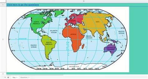 Latitude and Longitude Practice Fun Mystery Picture Quiz Game Activity