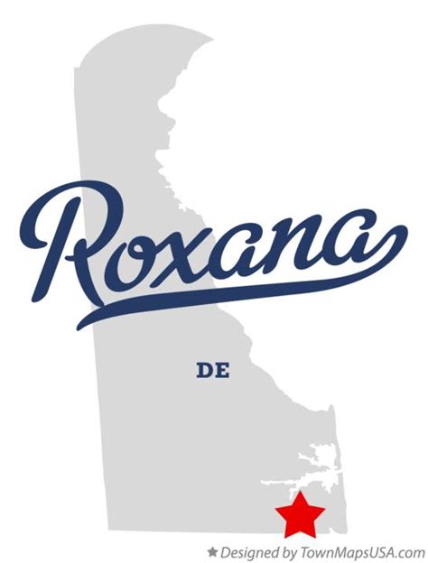 Map of Roxana, DE, Delaware