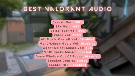 Valorant Audio Settings Best Options Troubleshooting Guide Setup Gg