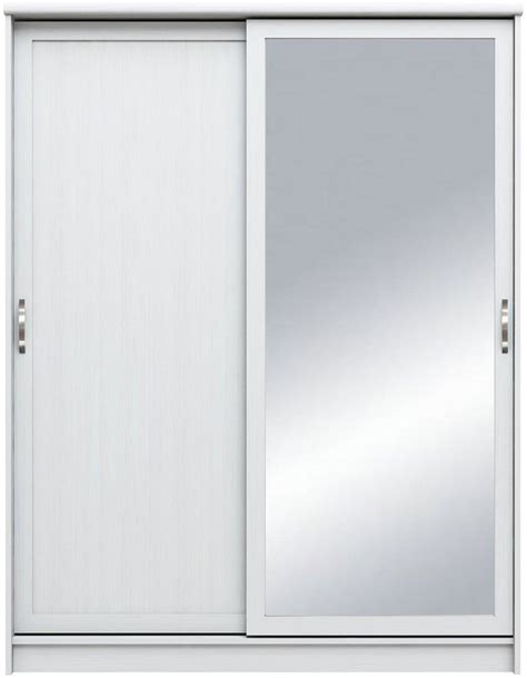 Camberley 2 Sliding Door Mirrored Wardrobe White ShopStyle Mirrors