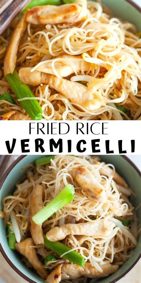 Fried Rice Vermicelli Noodles Rasa Malaysia Recipe Rice