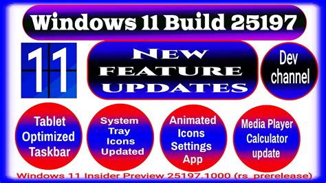 New Update Windows 11 Insider Preview Build 25197 Animated Icons In