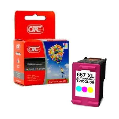 CARTUCHO HP 667 XL GTC COLOR Zona112