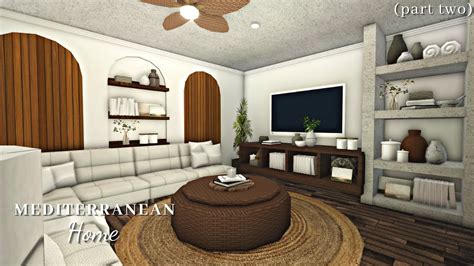 Bloxburg Mediterranean Home Interior Part 2 House Build Realistic