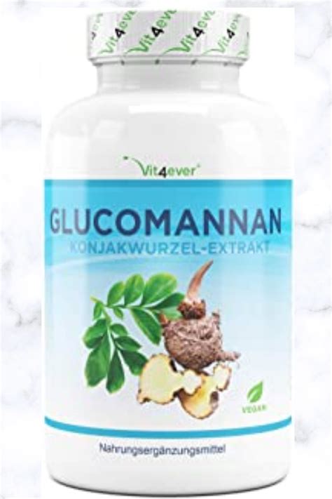 Glucomannan Aus Der Konjak Wurzel 180 Kapseln Hochdosiert Mit 4200