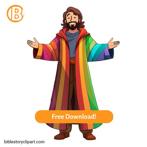 Joseph and the Coat of Many Colors - Bible Story Clipart