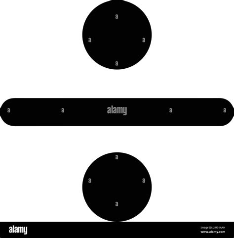 Einfaches mathematisches Symbol Symbol für Division Symbol Symbol