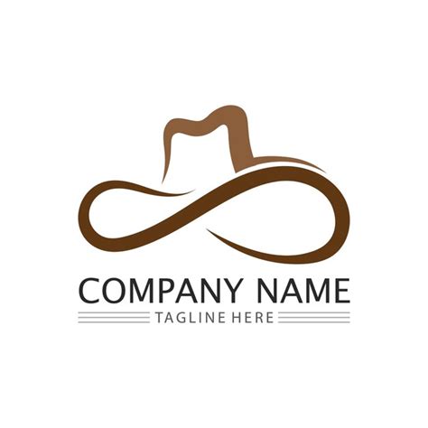 Premium Vector Cowboy Hat Logo Icon Vector Design Template