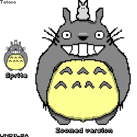 Totoro - Pixel Art by Undilsa on DeviantArt