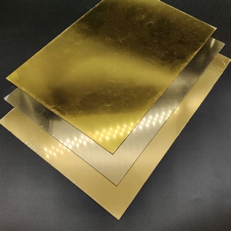 ABS Sheets Gold Color Laser Engraving ABS Plastic Sheets Brushed Mirror