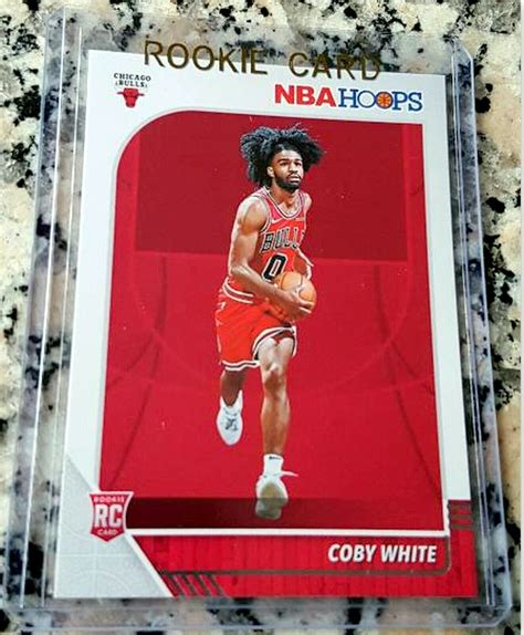 Coby White Nba Hoops Draft Pick Rookie Card Rc Logo Chicago