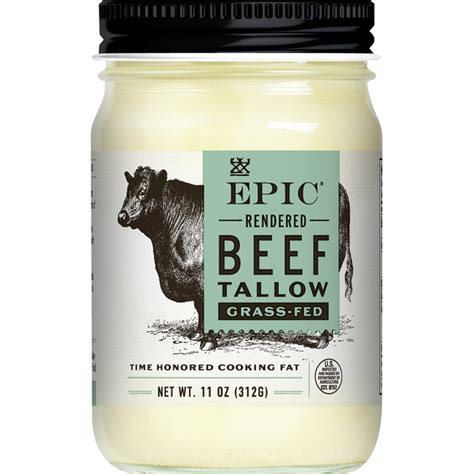 Epic Beef Tallow Rendered Grass Fed 11 Oz Instacart