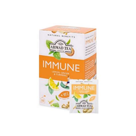 Ahmad Tea® Immune Lemon Ginger And Turmeric Tea Bags 20 Ct King Soopers