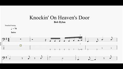 Bob Dylan Knockin On Heaven S Door Bass Tab YouTube