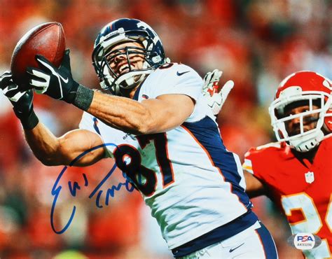 Eric Decker Signed Broncos 8x10 Photo Psa Pristine Auction