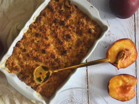 Recettes de Crumble et Pêches