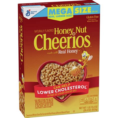 General Mills Honey Nut Cheerios Breakfast Cereal Mega Size 29 4 Oz