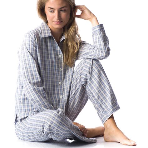 Womens Brushed Cotton Pyjamas By Pj Pan