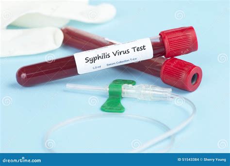 Syphilis Blood Test Stock Photo Image