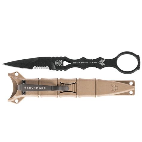 Benchmade SOCP Skeletonized Drop Point Serrated Coated Finish Knives