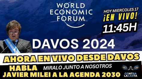 MILEI Saco A Pasear A MADURO Viajo A Davos En Vuelo De Linea Y DA DE