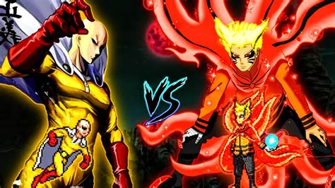 Accurate Saitama Serious Mode New Vs Naruto Baryon V Op In Mugen