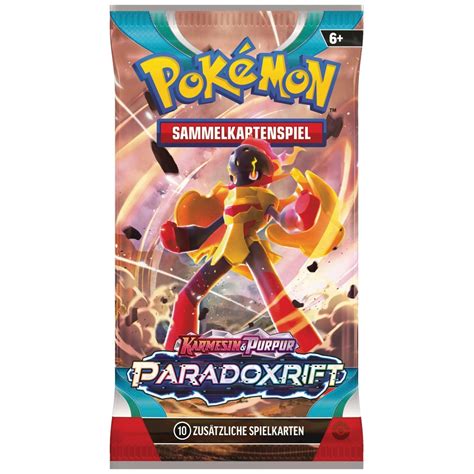 Pok Mon Karten Karmesin Purpur Paradox Rift Booster Pack Sortiert