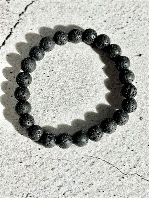 Lava Stone Diffuser Bracelet 8mm Mama Moon Rocks