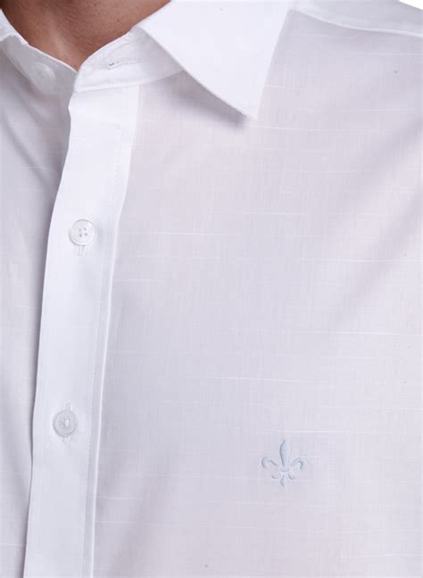 Camisa Dudalina Ml Maquinetada Listrada Masculina Camisa