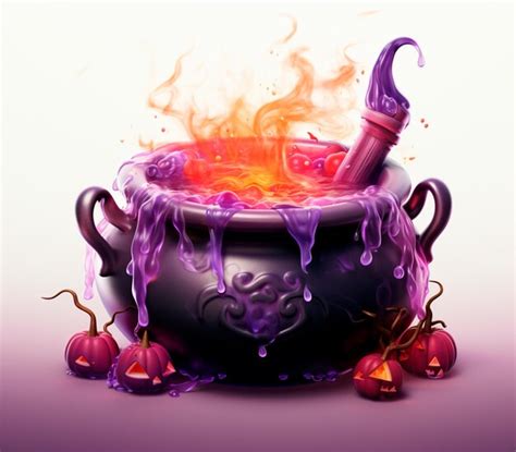 Premium AI Image | halloween photo of a witch cauldron